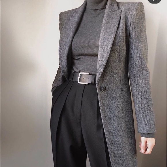 Zara wool frock coat bloggers favorite - Picture 6 of 11